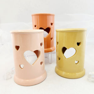 Heart Cut Out Oil Burner