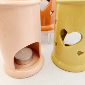 Heart Cut Out Oil Burner