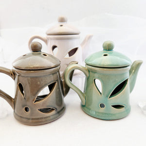 Ceramic Teapot Oil Burner with Lid