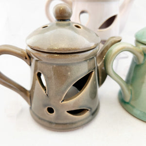 Ceramic Teapot Oil Burner with Lid