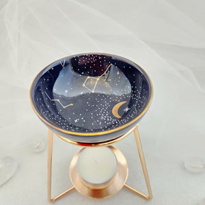 Deep Blue And Gold Constellation Signs Oil Burner