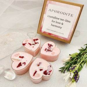 Aphrodite Crystalline Tee-lite Candles