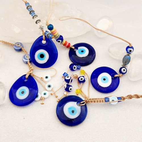 Blue Eye aka Evil Eye Hanging with Beads (assorted)