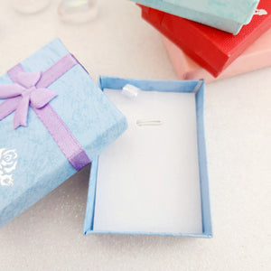 Jewellery Gift Box with Bow & Rose