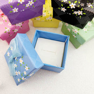 Gift Box with Bow & Flowers
