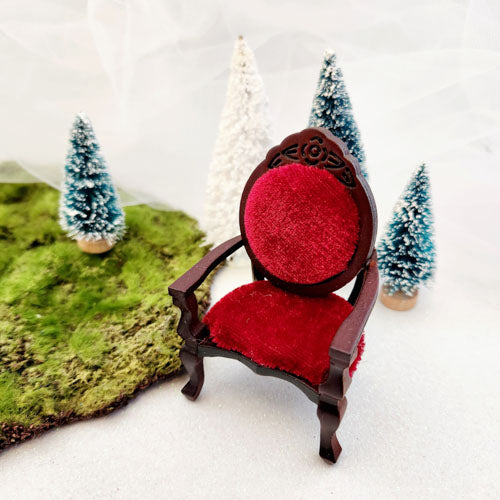 Miniature Armchair for Fairy Garden or Model House (approx. 5x5cm)