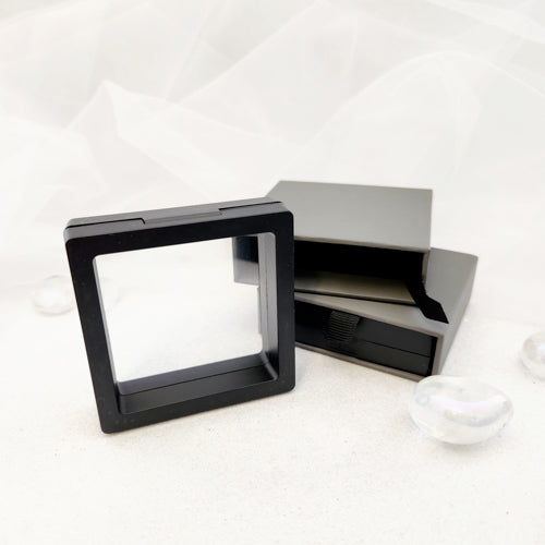 Floating Transparent Acrylic Display Frame in Box (approx. 7x7x2cm)