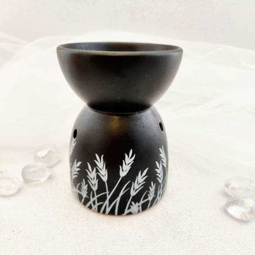 Grass Black Background Oil Burner