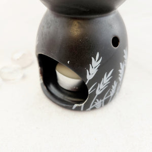 Grass Black Background Oil Burner