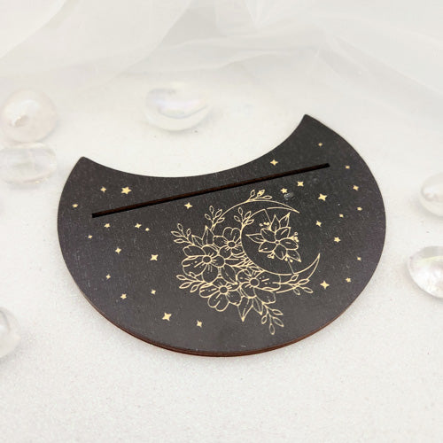 Moon & Flowers Tarot/Oracle Card Holder (approx. 13x10cm)