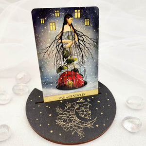 Moon & Flowers Tarot/Oracle Card Holder
