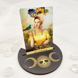 Triple Moon Tree Of Life Tarot/Oracle Card Holder