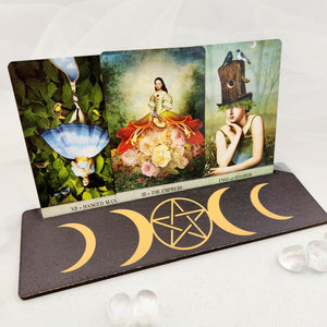 Triple Moon Pentacle Tarot/Oracle Card Holder