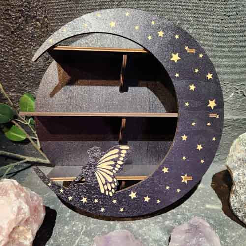Fairy in Moon Display Shelf (approx. 25.4cm diameter)