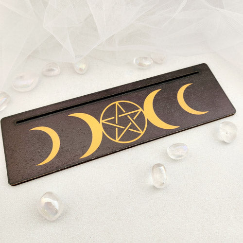 Triple Moon Pentacle Tarot/Oracle Card Holder (approx. 25x7.5cm)
