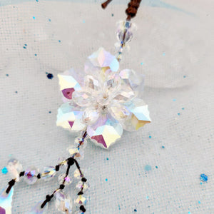 Iridescent Clear Flower Hanging