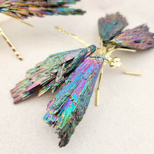 Electroplated Black Kyanite Dragonfly