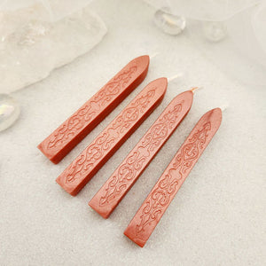 Salmon Pink Sealing Wax Stick with Wick