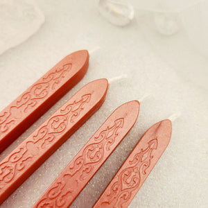 Salmon Pink Sealing Wax Stick with Wick