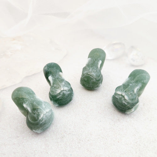 Green Aventurine Squirrel (assorted. approx. 2.8x2cm)