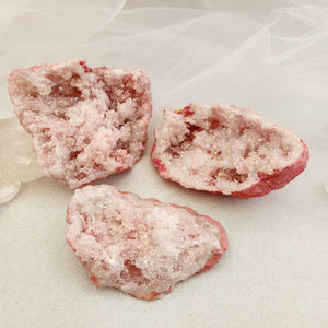 Pink Quartz Geode Piece
