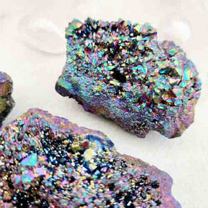 Rainbow Quartz Geode Piece