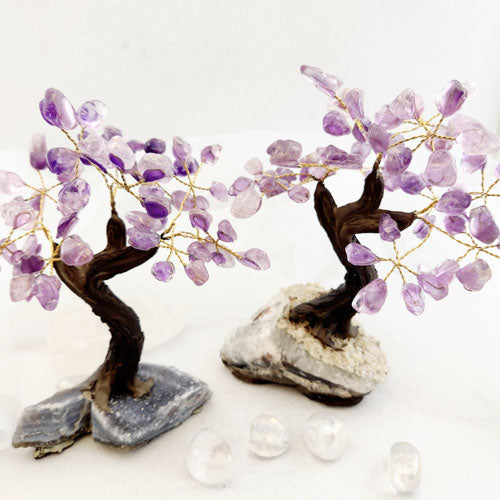 Amethyst Crystal Tree on Cluster Base (assorted. approx. 16.6-18.5x12.8-16.5cm)