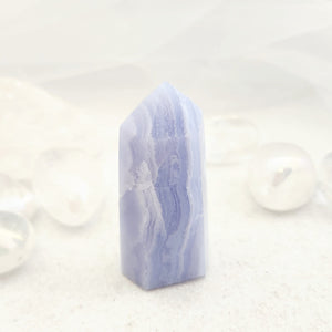 Blue Lace Agate Polished Point