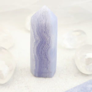 Blue Lace Agate Polished Point