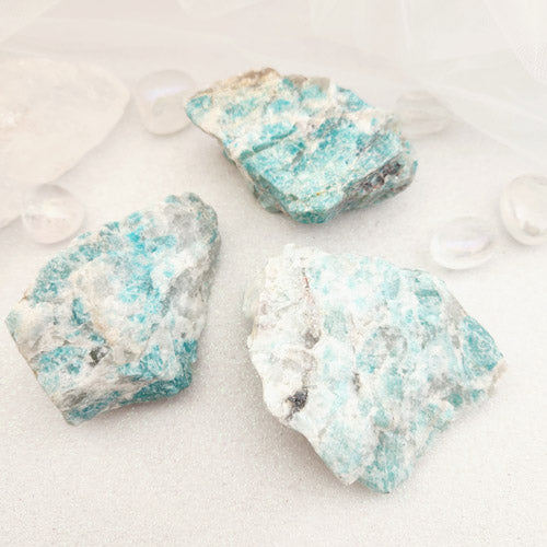 Amazonite Rough Rock (assorted. approx. 8.1-9x4.6-6.9cm)