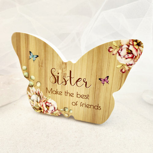 Sister Butterfly Plaque