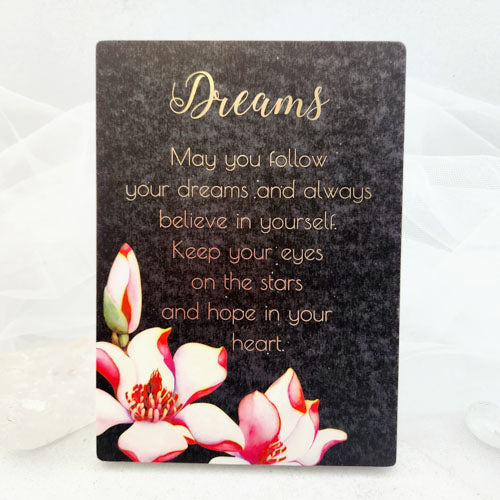 Dreams Plaque (Approx.13x18cm)