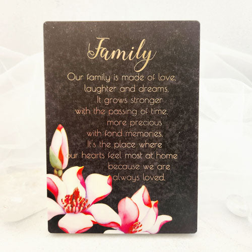 Family Plaque (Approx.13x18cm)