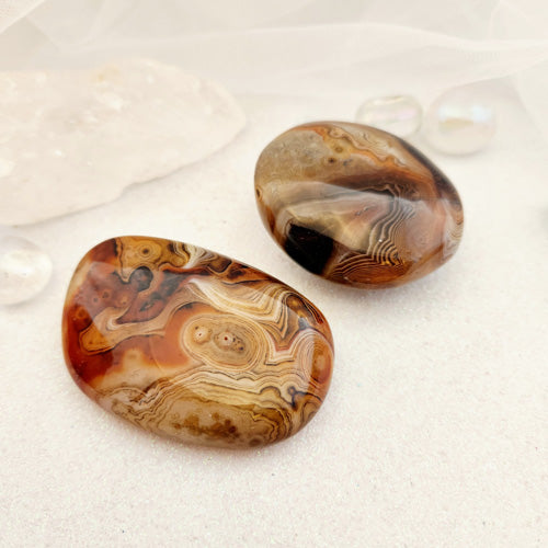 Carnelian/Agate Palm Stone (Africa. assorted. approx. 6.2-7.4x4.9-6cm)