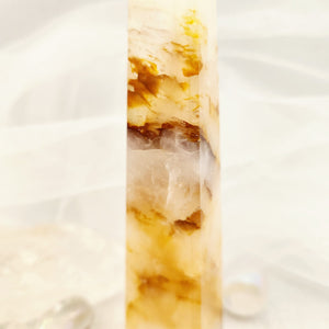 Golden Quartz Obelisk