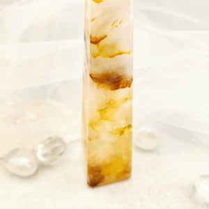 Golden Quartz Obelisk