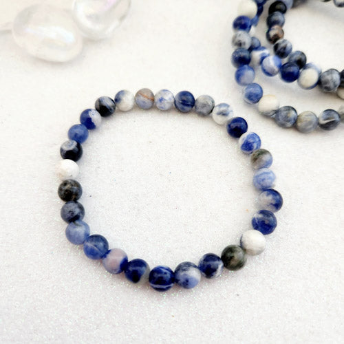 Sodalite Bracelet (assorted. approx. 6mm round beads)