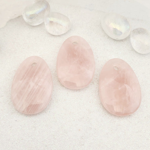 Rose Quartz Oval Pendant (assorted)