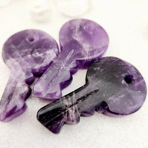 Amethyst Key Pendant