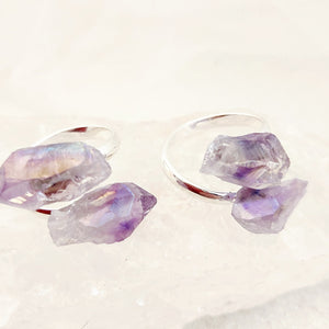 Amethyst Aura Points Ring