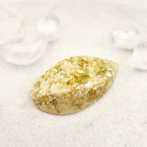 Gold Mica Oval Polished Cabochon