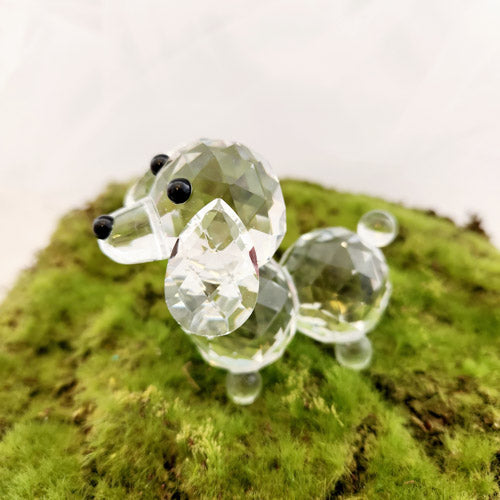 Crystal Dog (approx. 6 x 5.5 cm)