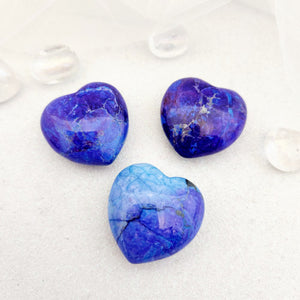 Bluey Purple Dyed Howlite Heart