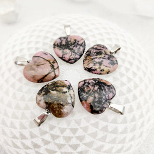 Rhodonite Heart Pendant