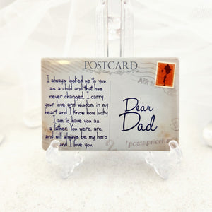 Dear Dad Postcard Magnet