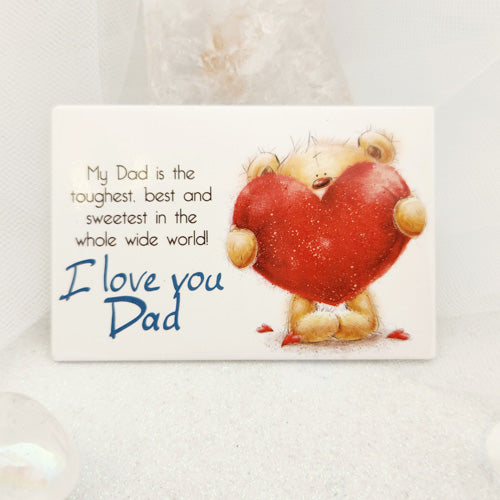 I Love You Dad Sweet Bear Magnet