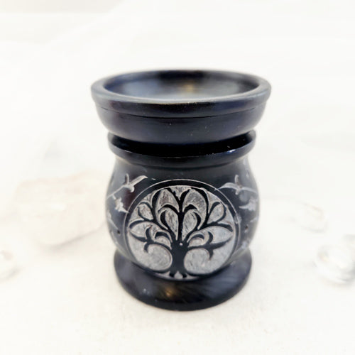 Tree of Life Soapstone Oil Burner