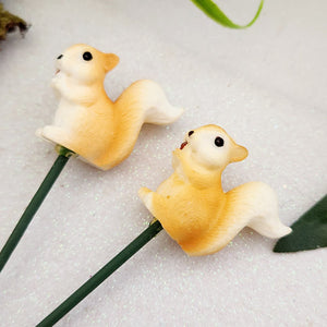 Squirrel on a Stick for your Fairy Garden