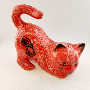 Turkish Ceramic Handmade Cat (assorted colours & designs)