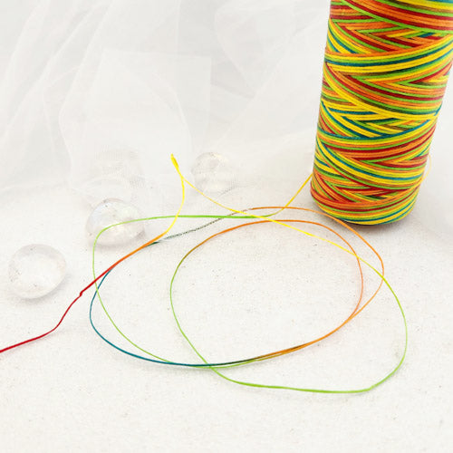 Colourful Waxed Polyester Macrame Cord (approx. 0.8mm x 1metre)